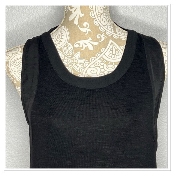 Miss Me Black Knit Shift with Lace Up Back, Fully Lined, Sz M - Picture 3 of 9